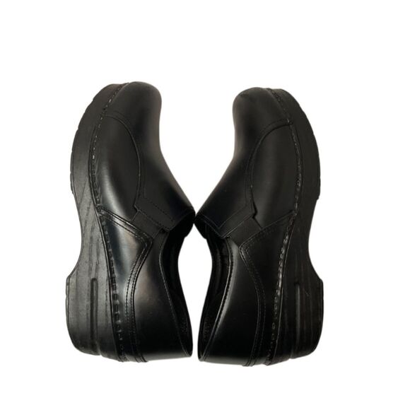 Dansko Black Leather Slip-On Professional Work Comfort Clog Shoes Size EU38 US8 - Picture 13 of 13